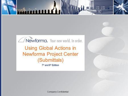 Using Global Actions in Newforma Project Center (Submittals)