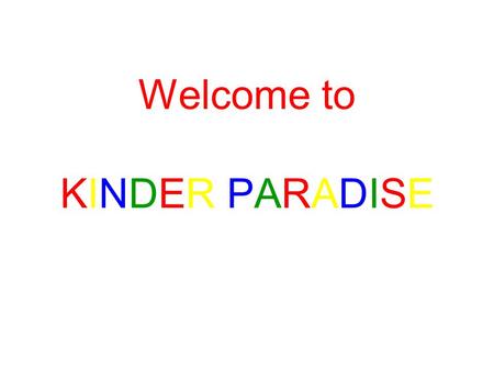 Welcome to KINDER PARADISE. The number of street children is increasing daily It is difficult to categorize these children. They fall under different.