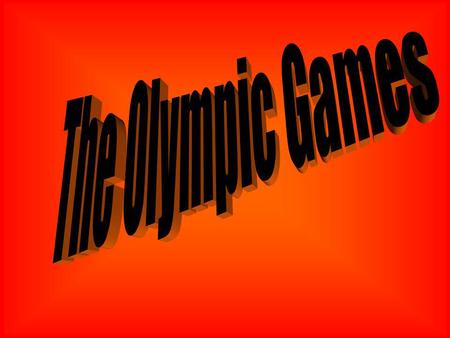 What Are Olympics? The Olympics are a great sporting event held every four years between different nations.