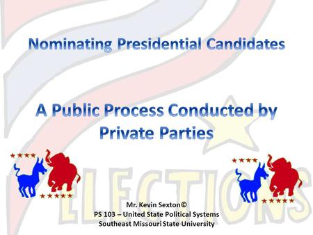 A Public Process Conducted by Private Parties