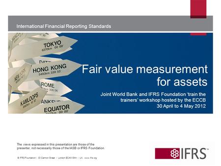 Fair value measurement for assets