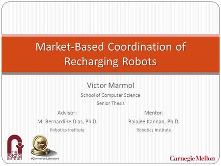 Market-Based Coordination of Recharging Robots