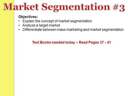 Text Books needed today – Read Pages