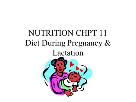 NUTRITION CHPT 11 Diet During Pregnancy & Lactation