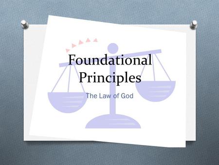 Foundational Principles