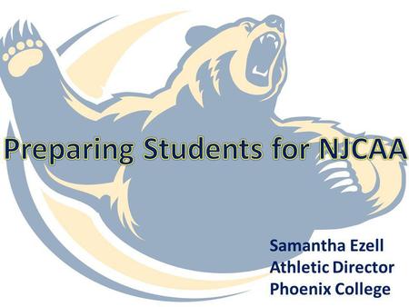 Preparing Students for NJCAA