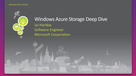 Windows Azure Storage Deep Dive