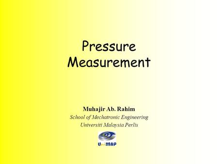 Pressure Measurement Muhajir Ab. Rahim
