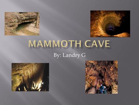By: Landry G. Map of the United States showing the location of Mammoth Cave National Park in Kentucky.