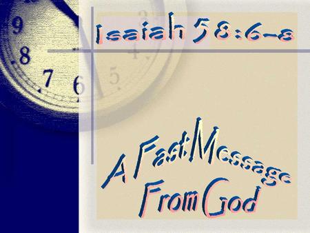 Fasting and Prayer Exodus 34 27 And the LORD said unto Moses, Write thou these words: for after the tenor of these words I have made a covenant with thee.