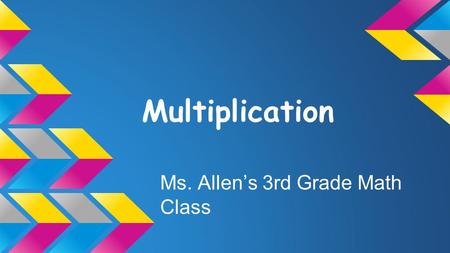Multiplication Ms. Allen’s 3rd Grade Math Class. What is multiplication? ● The basic idea of multiplication is repeated addition. For example: 5 × 3 =