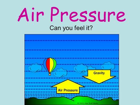 Air Pressure Can you feel it?.