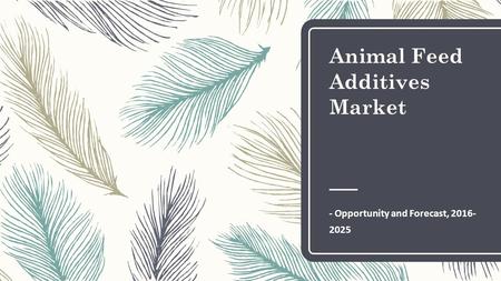 Animal Feed Additives Market - Opportunity and Forecast,