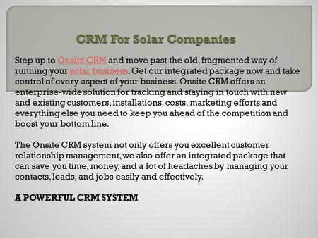  Onsite crm for insurance companies
