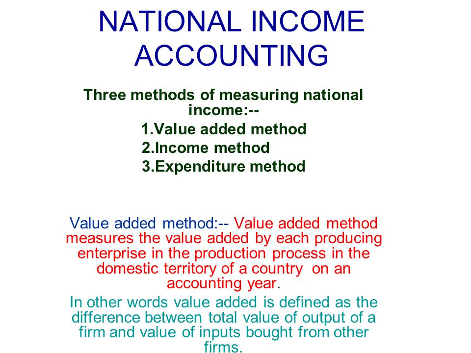 3 methods of measuring national income
