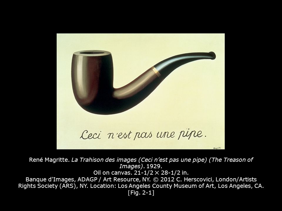René Magritte. La Trahison des images (Ceci n'est pas une pipe) (The  Treason of Images) Oil on canvas. 21-1/2 ✕ 28-1/2 in. Banque d'Images,  ADAGP. - ppt video online download