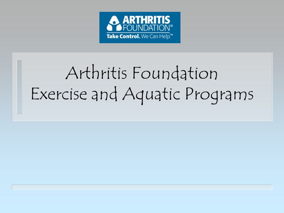 arthritis foundation exercises