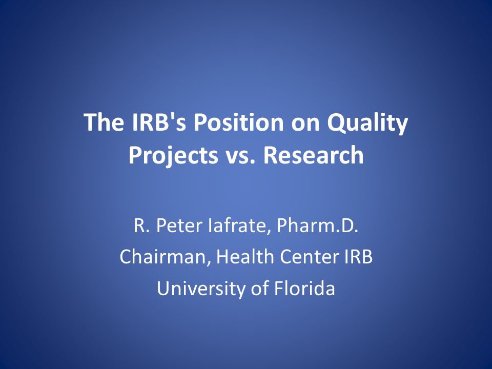 Uf irb discount