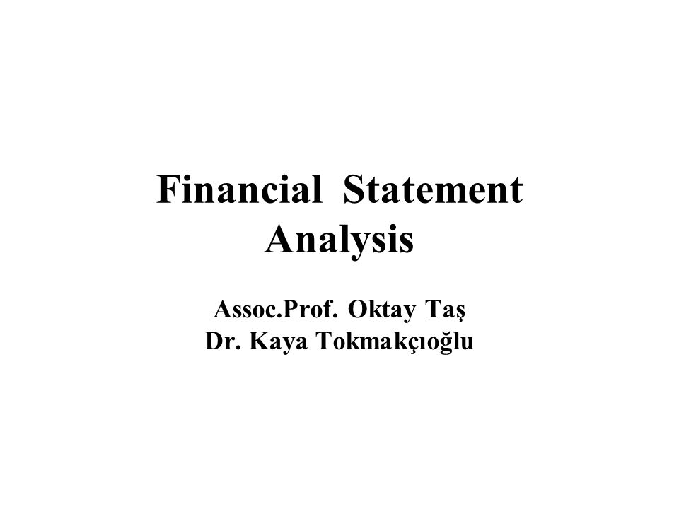 Financial Statement Analysis - ppt download
