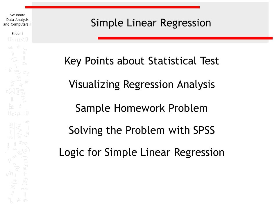 Spss analysis simple regression linear Commitment to