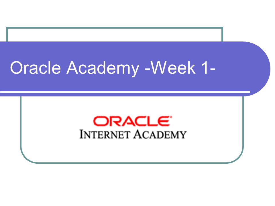 Academy oracle Oracle Certification
