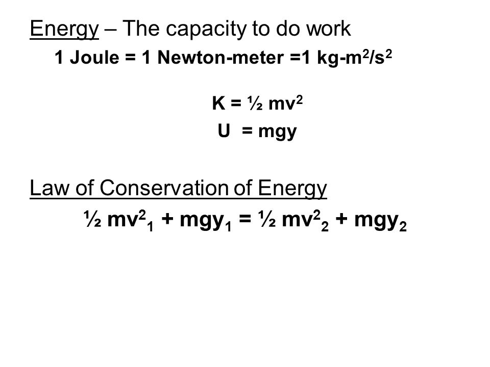 Energy – The capacity to do work - ppt video online download
