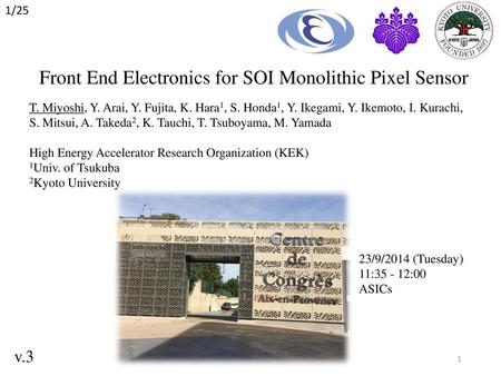 Front End Electronics for SOI Monolithic Pixel Sensor