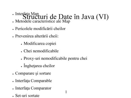 Structuri de Date în Java (VI)