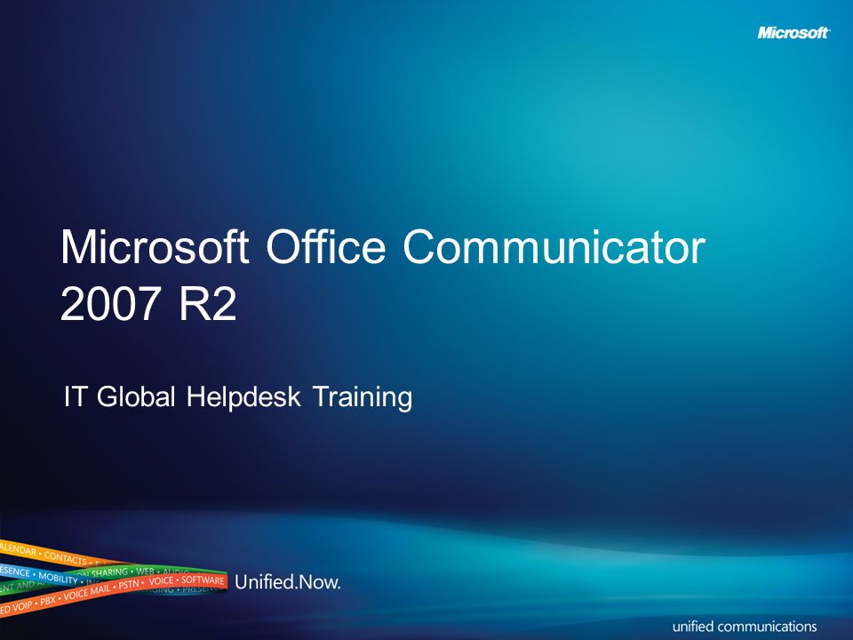 microsoft office communicator 2007 r2 product
