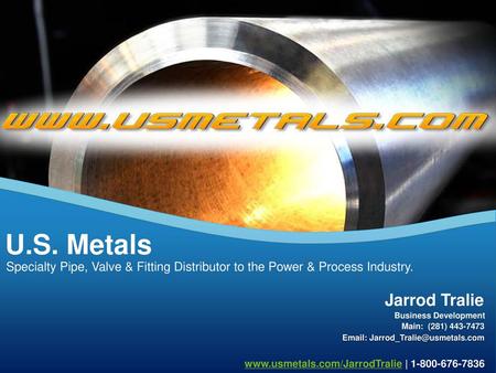 U.S. Metals Jarrod Tralie