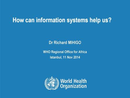 How can information systems help us?