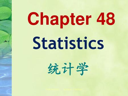 Ch48 Statistics by Chtan FYHSKulai