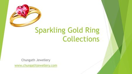 Sparkling Gold Ring Collections Chungath Jewellery