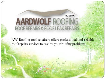 Find the Right Roof Repairs Services in Lindfield	