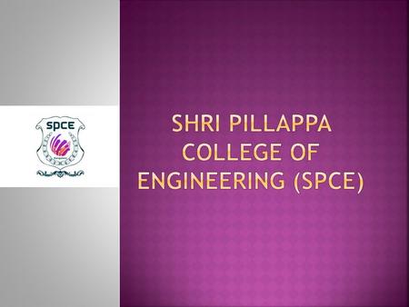 Shri Pillappa College of Engineering (SPCE)