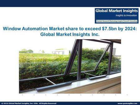 © 2016 Global Market Insights, Inc. USA. All Rights Reserved  Fuel Cell Market size worth $25.5bn by 2024 Window Automation Market share.