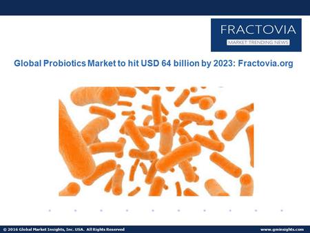© 2016 Global Market Insights, Inc. USA. All Rights Reserved  Fuel Cell Market size worth $25.5bn by 2024 Global Probiotics Market to.