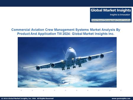 © 2016 Global Market Insights, Inc. USA. All Rights Reserved  Commercial Aviation Crew Management Systems Market Analysis By Product.