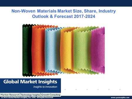 © 2016 Global Market Insights, Inc. USA. All Rights Reserved  Non-Woven Materials Market Size, Share, Industry Outlook & Forecast