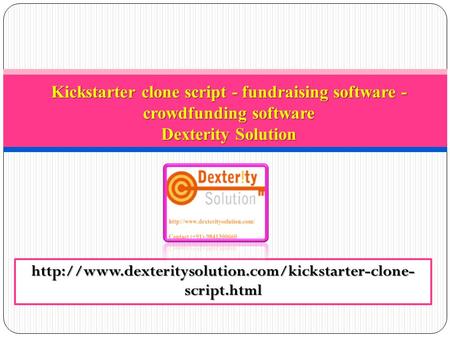 Kickstarter clone script - fundraising software - crowdfunding software