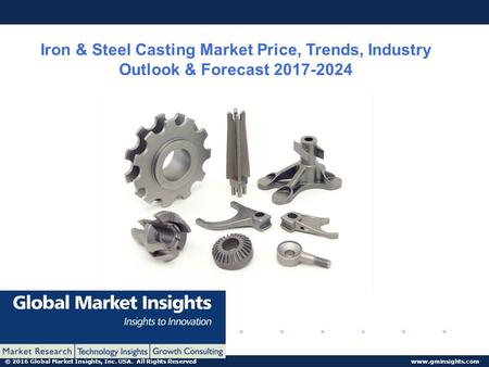 © 2016 Global Market Insights, Inc. USA. All Rights Reserved  Iron & Steel Casting Market Price, Trends, Industry Outlook & Forecast.