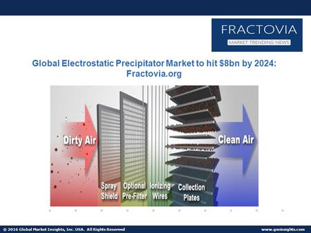 © 2016 Global Market Insights, Inc. USA. All Rights Reserved  Global Electrostatic Precipitator Market to hit $8bn by 2024: Fractovia.org.