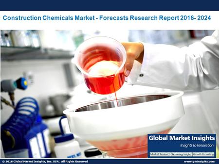 © 2016 Global Market Insights, Inc. USA. All Rights Reserved  Construction Chemicals Market - Forecasts Research Report