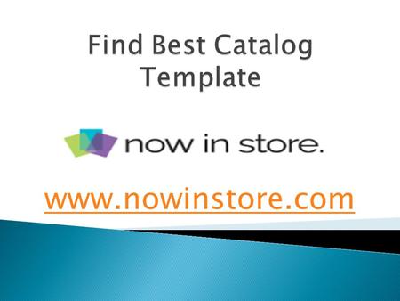 Find Best Catalog Template - www.nowinstore.com