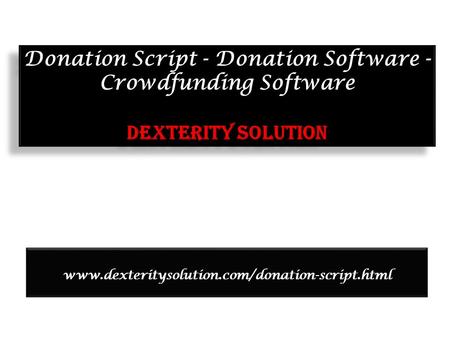 Donation Script - Donation Software - Crowdfunding Software