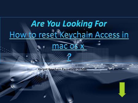 Call 18772320717 for How to Reset a Mac OS X Keychain Password 