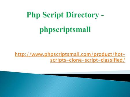 Php Script Directory - phpscriptsmall