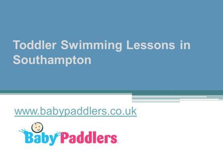 Toddler Swimming Lessons in Southampton