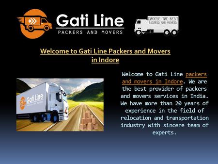 Gati Line Packers and Movers Services in Indore