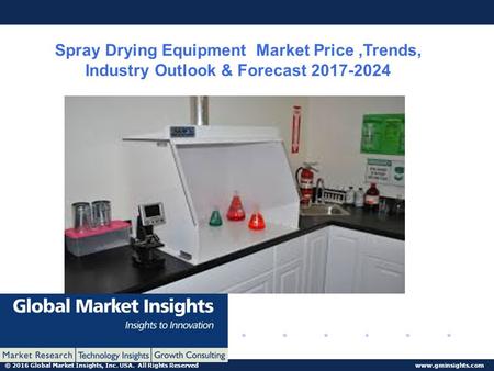 © 2016 Global Market Insights, Inc. USA. All Rights Reserved  Spray Drying Equipment Market Price,Trends, Industry Outlook & Forecast.